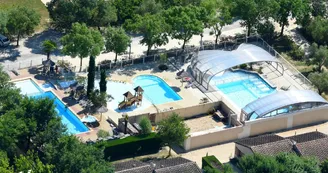 Aire camping-car au camping les Coudoulets Aire camping-car au camping les Coudoulets