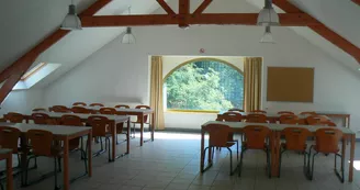 Gîte moulin de la Minoterie - Salle restauration Gîte moulin de la Minoterie - Salle restauration