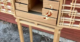 Meuble cabinet sur piètement - Songes d'ébène Meuble cabinet sur piètement - Songes d'ébène