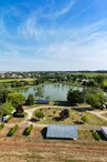 Vue aérienne du camping
